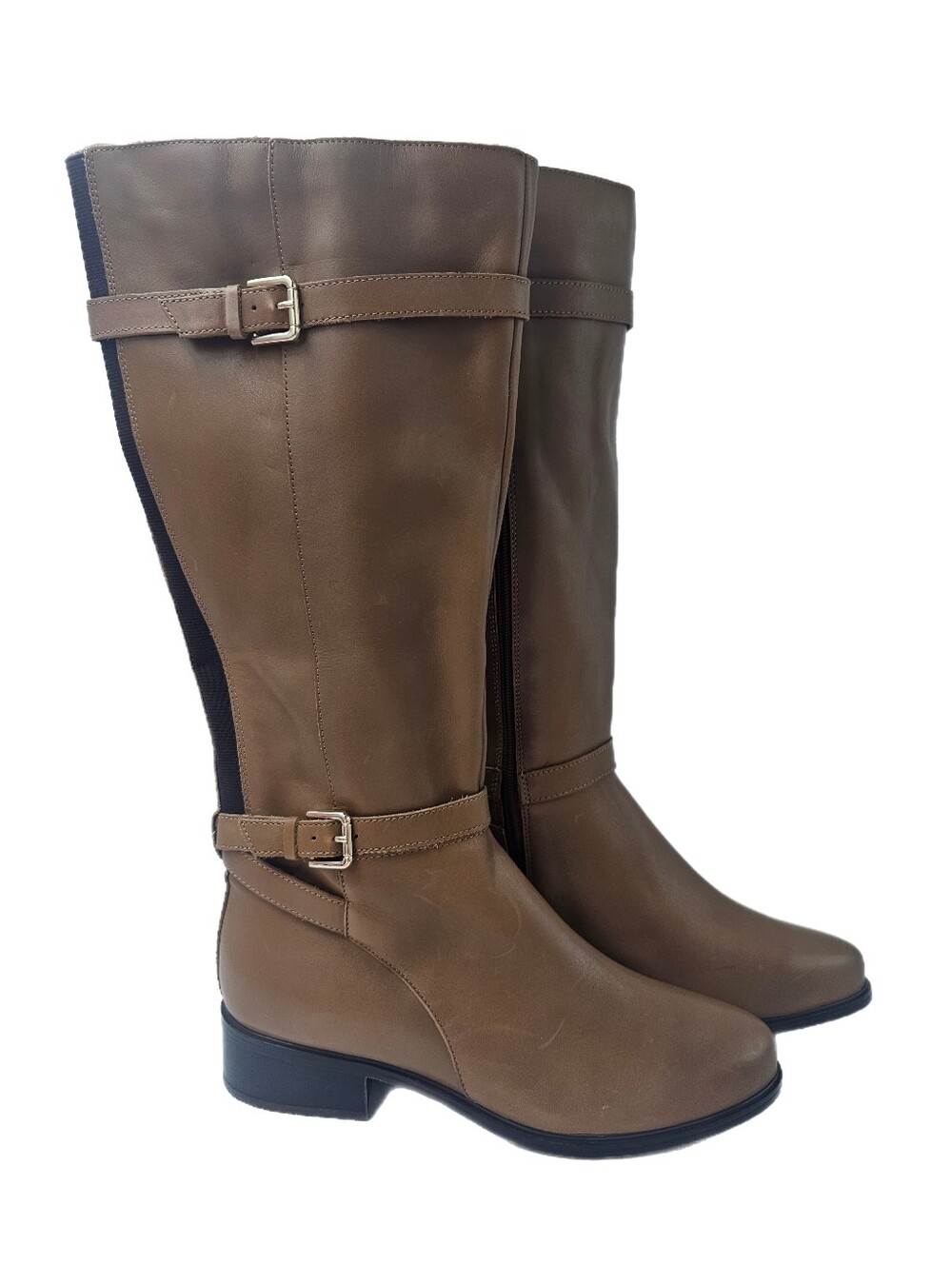 Rockport Harper Tall Leather Riding Boots Brown Knee High Equestrian NWOB 9.5